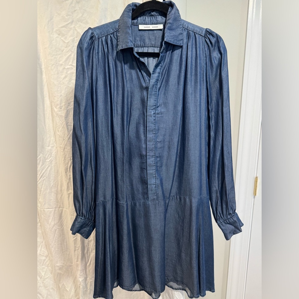 Samsøe Samsøe Blue Chambray Dress